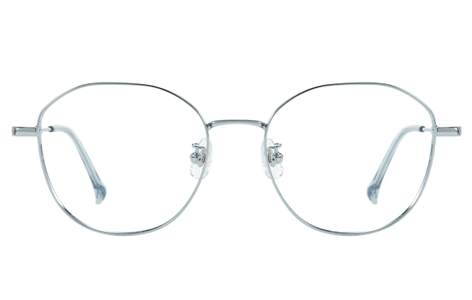 100370 Geometric Titanium Eyeglasses