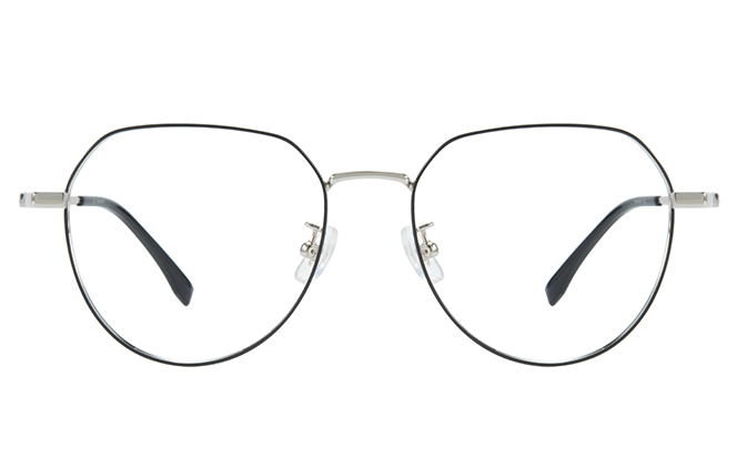 100372 Geometric Titanium Eyeglasses