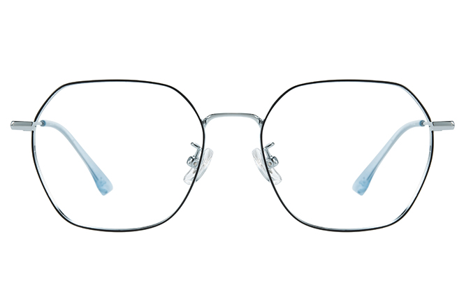 100374 Geometric Titanium Eyeglasses