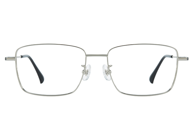 100378 Rectangle Titanium Eyeglasses