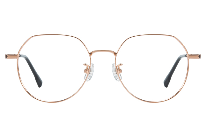 100379 Geometric Titanium Eyeglasses