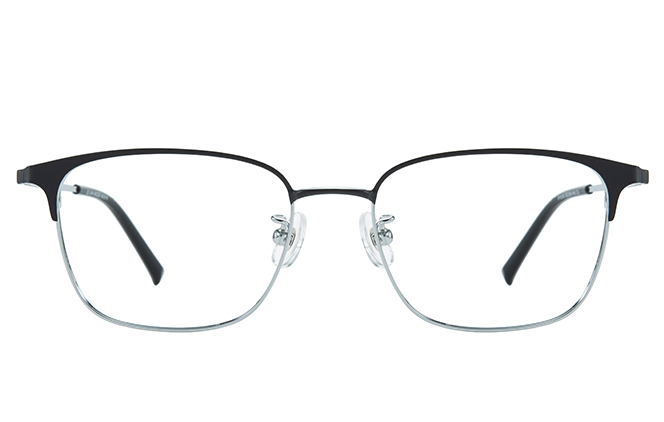 100381 Browline Titanium Eyeglasses