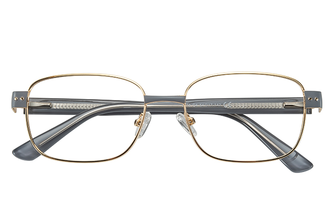 100390 Rectangle Spring Hinge Eyeglasses