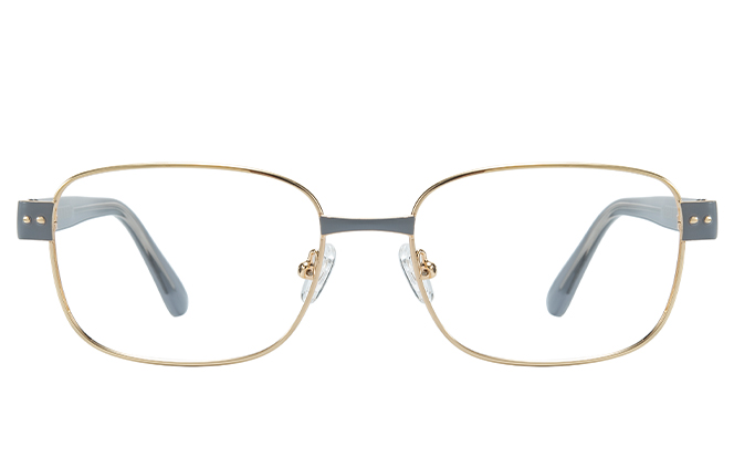 100390 Rectangle Spring Hinge Eyeglasses