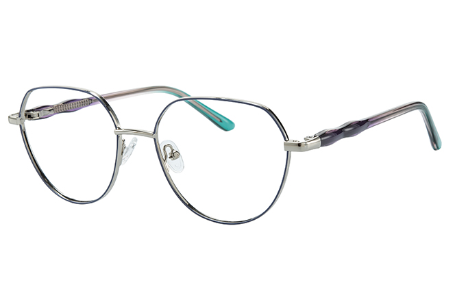 100392 Geometric Spring Hinge Eyeglasses