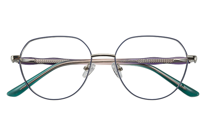 100392 Geometric Spring Hinge Eyeglasses