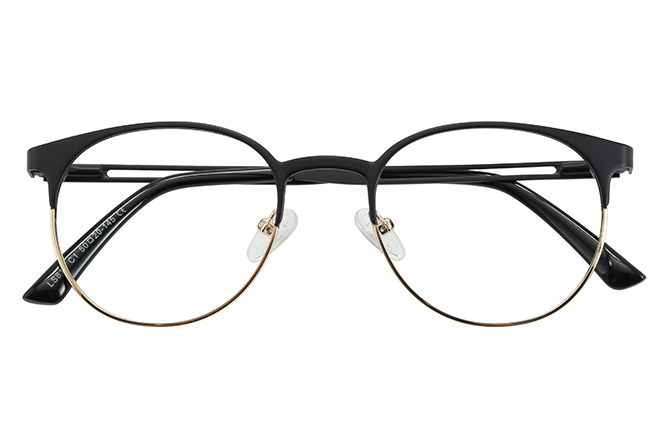 100398 Browline Spring Hinge Eyeglasses