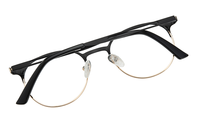 100398 Browline Spring Hinge Eyeglasses