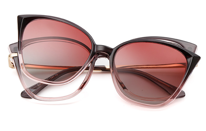 200560 Cateye Magnetic Clip on Glasses 