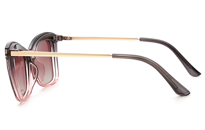 200633 Cateye Spring Hinge Magnetic Clip on Eyeglasses