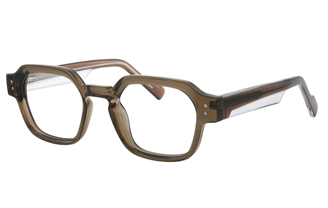 200855 Geometric Spring Hinge Eyeglasses 