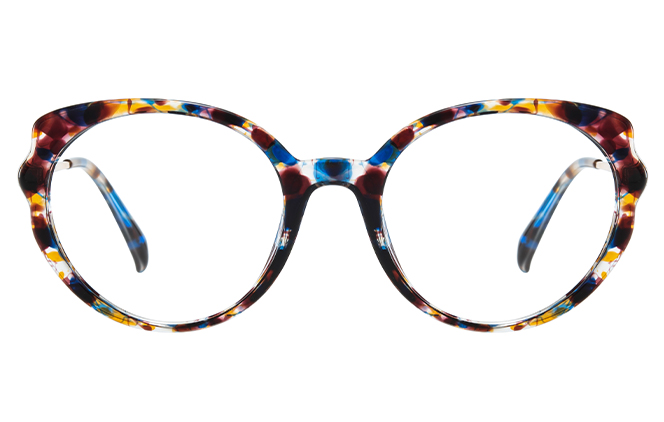200858 Round Spring Hinge Eyeglasses 
