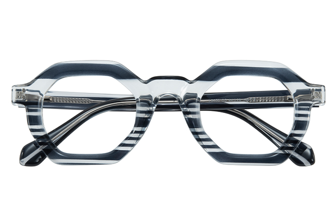 200912 Geometric Spring Hinge Eyeglasses 