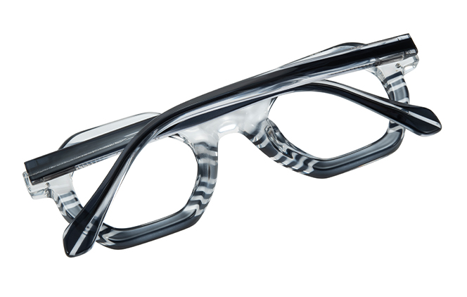 200912 Geometric Spring Hinge Eyeglasses 