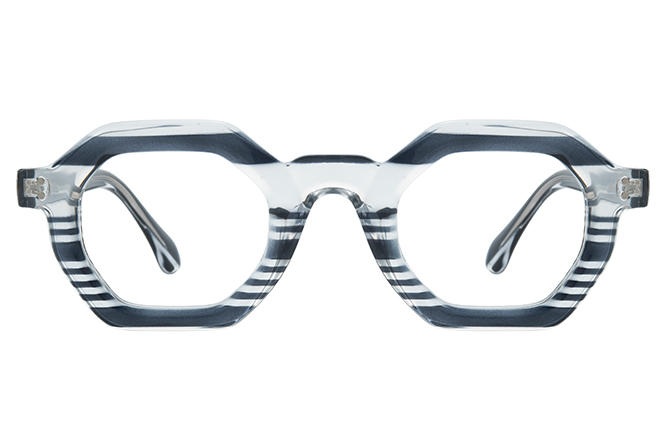 200912 Geometric Spring Hinge Eyeglasses 