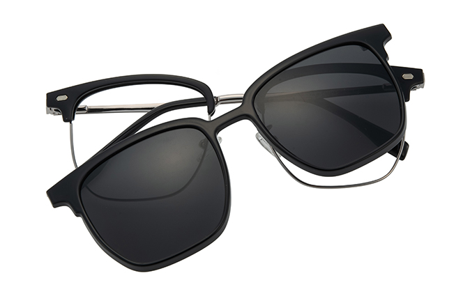 200926 Browline Magnetic Clip On Eyeglasses
