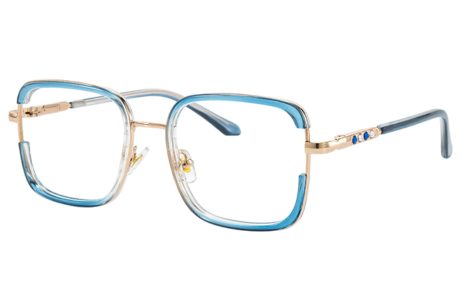 200928 Square Spring Hinge Eyeglasses