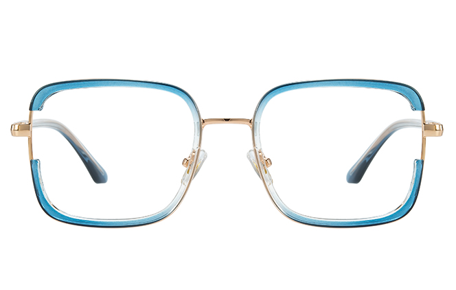 200928 Square Spring Hinge Eyeglasses