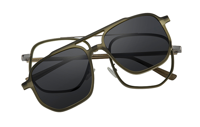 200949 Aviator Magnetic Clip on Eyeglasses