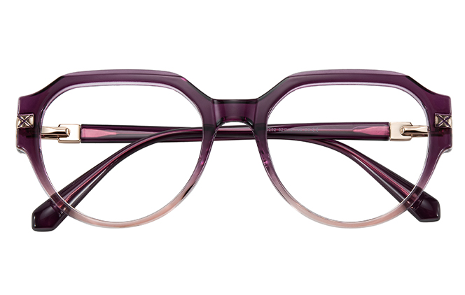 200954 Geometric Spring Hinge Eyeglasses