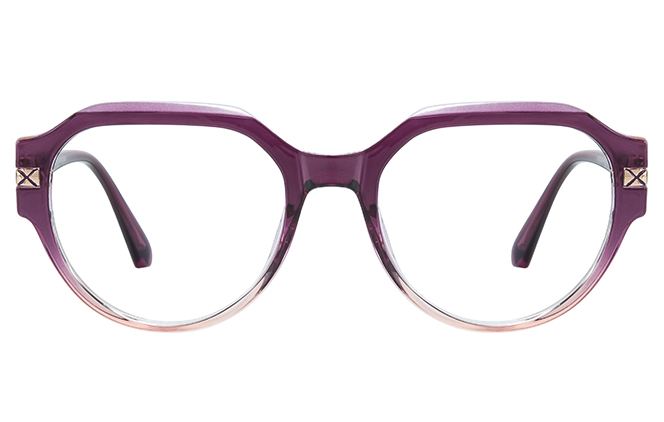 200954 Geometric Spring Hinge Eyeglasses
