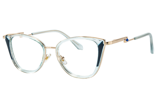 200958 Cateye Spring Hinges Eyeglasses