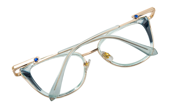 200958 Cateye Spring Hinges Eyeglasses