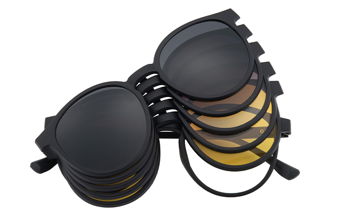 400234 Round Magnetic Clip on Eyeglasses