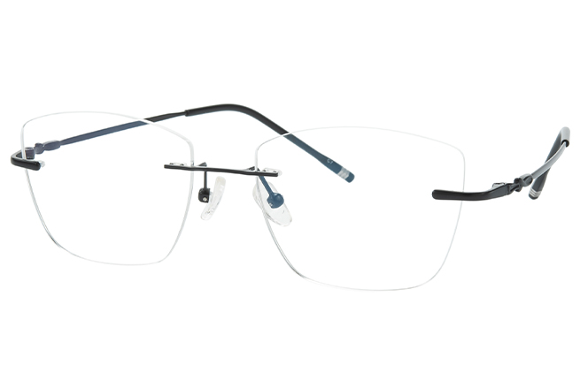 500025 Rimless Rectangle Eyeglasses