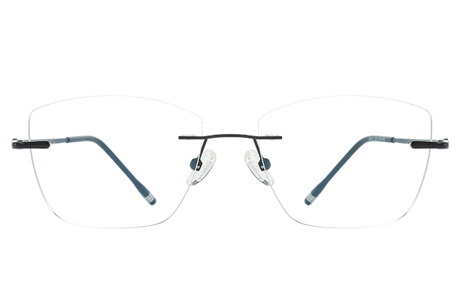 500025 Rimless Rectangle Eyeglasses