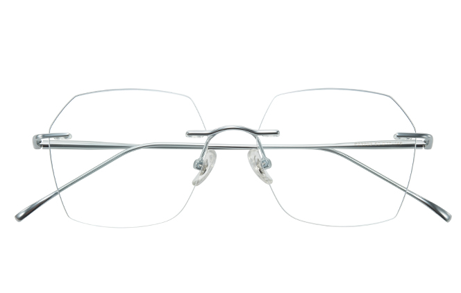500028 Rimless Geometric Eyeglasses
