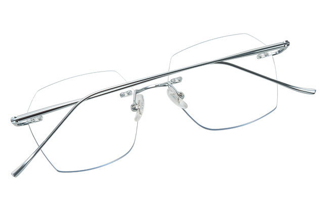 500028 Rimless Geometric Eyeglasses
